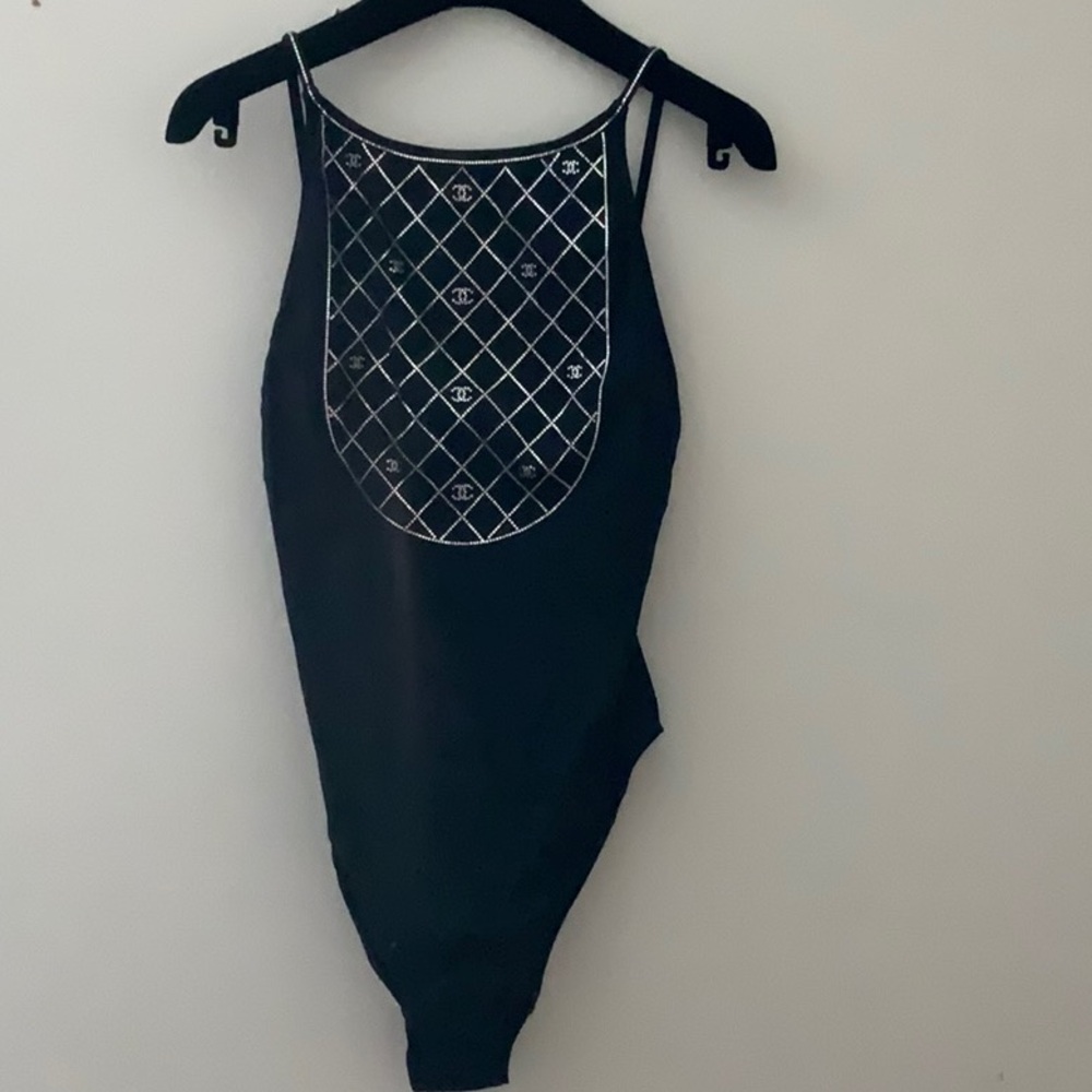 Chanel 23C 1 piece swimsuit.